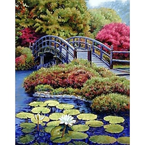 BIG picture DIY Bead Embroidery Kit Needlepoint Beading  beadwork landscape Spring idyll beadwork embroidery set for embroidery beaded