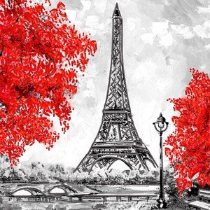 Bead embroidery kit Paris printed pattern beads cross stitch picture beads large embroidery needlepoint kit bead picture