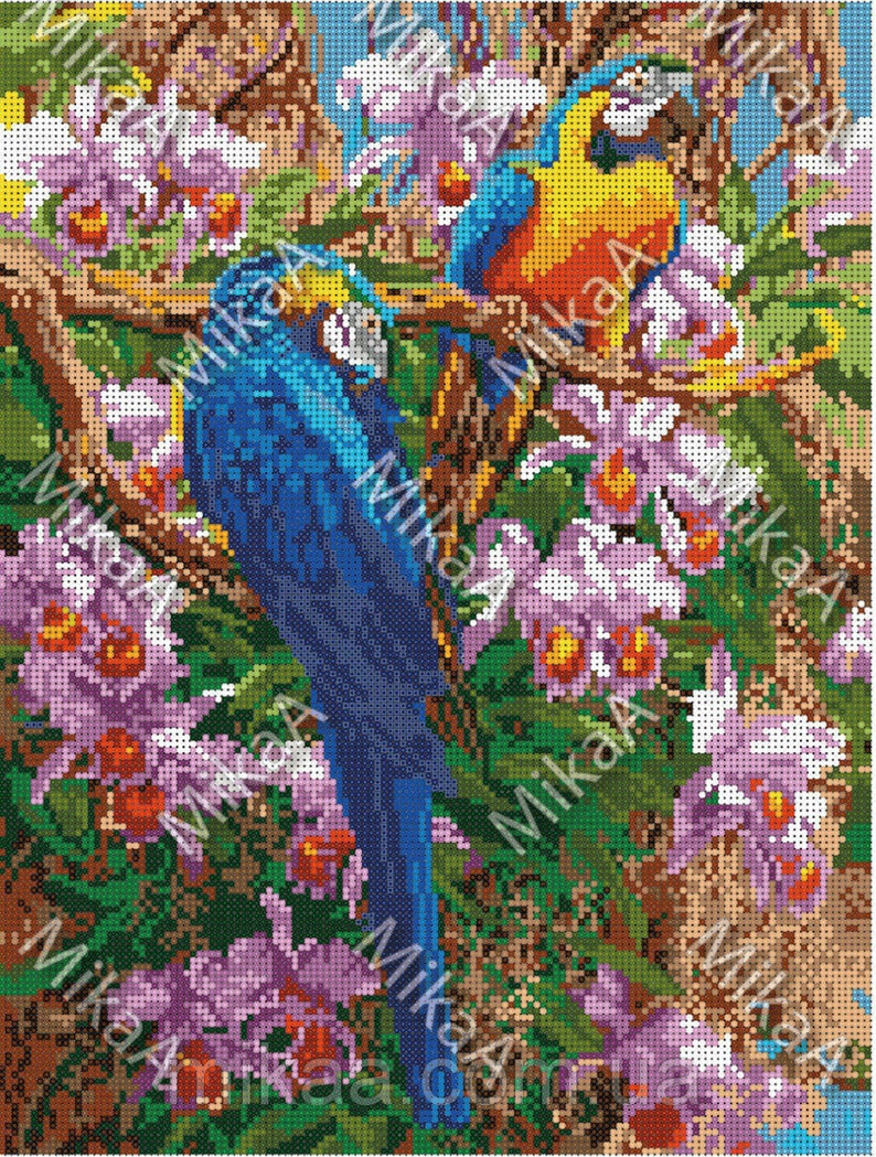 Bead Picture DIY Bead Embroidery Kit Needlepoint Craft Set Etsy