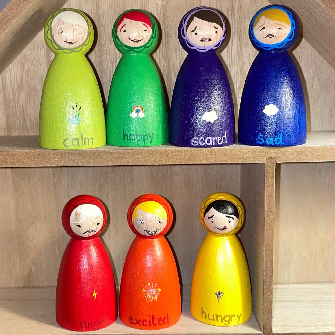 Emotions Peg Dolls - Etsy