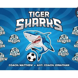 Custom Soccer Team Banner, 13oz Vinyl, Outdoor Sports image 3