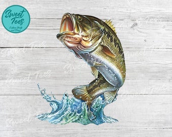 pics Bass Fish Jumping Out Of Water Svg etsy