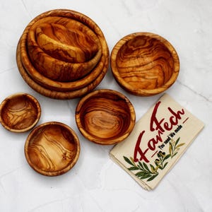 Handmade Olive Wood Bowl – Rustic Cereal & Snack Bowl – Natural Wooden Bowl – Unique Gift – Multiple Sizes – Eco-Friendly Decor