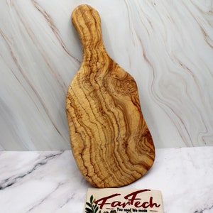 Handmade Olive Wood Cutting Board 45 cm | Serving & Steak Board | Natural Wood Kitchen Board | Gift for Grill Lovers