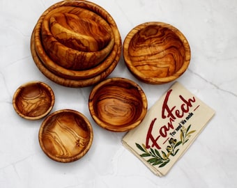 Handmade Olive Wood Bowl – Rustic Cereal & Snack Bowl – Natural Wooden Bowl – Unique Gift – Multiple Sizes – Eco-Friendly Decor