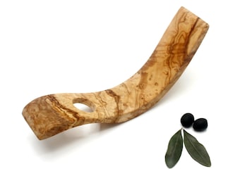Portabotellas de madera de olivo hecho a mano | Decoración rústica para el hogar | Regalo para amantes del vino | Portabotellas de madera natural