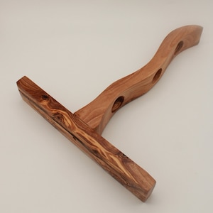 Olive Wood Bottle Holder for 3 Bottles | Handmade Wine Rack 38 cm | Elegant Wooden Bottle Stand | Gift Idea | Wine Decor