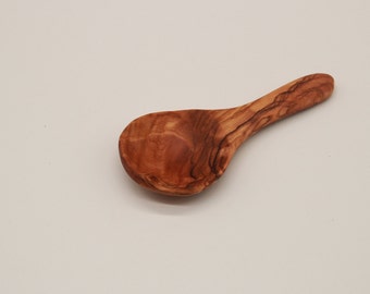 Exquisite Mini Olive Wood Spoons for Kitchen - Handcrafted and Eco-friendly