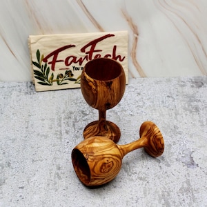 Handcrafted Olive Wood Wine Goblet – Rustic Wooden Wine Glass – Natural Wine Cup – Gift for Wine Lovers – Sustainable Handmade Drinkware