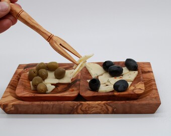 Cheese olive picker /14 cm made of olive wood, handmade
