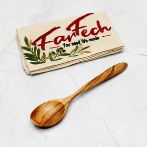 Handmade Olive Wood Spoon | 20 cm | Rustic Kitchen Utensil | Natural & Eco-Friendly | Wooden Cooking Spoon | Unique Gift Idea