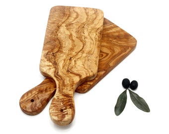 Planche à découper en bois d'olivier 30 cm | Planche à herbes, planche de service, artisanale | Planche rustique en bois, planche de cuisine, planche naturelle, idée cadeau