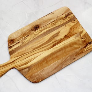 Olive Wood Cutting Board 45 cm – Handmade Serving Board | Rustic Wooden Cheese Board | Kitchen Gift | Bread Charcuterie Tray