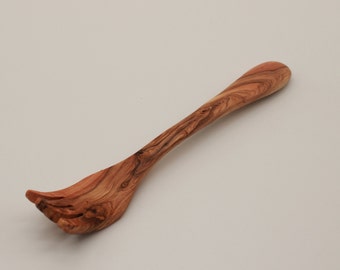 Fork made of olive wood / L. approx. 20 cm / Handmade