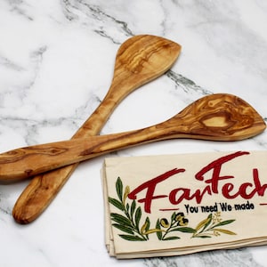 Olive Wood Spatula 30 cm – Handmade Wooden Turner – Natural Kitchen Utensil – Rustic Cooking Tool