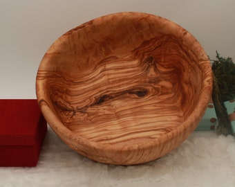Large bowl, length selectable, handmade from olive wood, fruit bowl