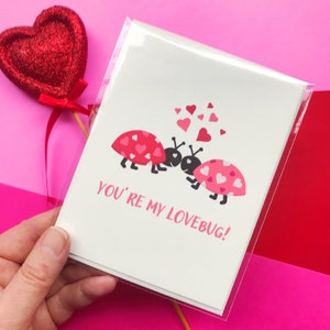 Carte Tu es ma chérie avec un cachet coeur | Carte de Saint-Valentin | carte d'anniversaire | Carte d'amour mignonne | Saint-Valentin pour enfant |