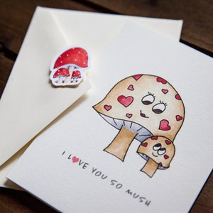 Carte Je t'aime tellement pour enfants avec enveloppe de protection | Carte de Saint-Valentin faite main pour enfant | carte pour fille | Carte pour fils