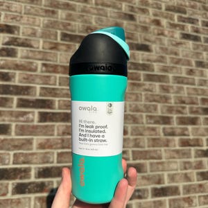 Custom Engraved Owala-Teal & Black Owala-16oz Owala-Engraved Owala-Custom Owala-Personalized Owala-Engraved Tumbler-Custom Tumbler