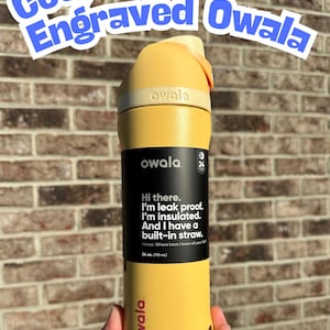 Botella Owala grabada personalizada - Belle Owala - Owala de 24 oz - Owala grabado - Owala personalizado - Owala personalizado - Vaso grabado - Vaso personalizado