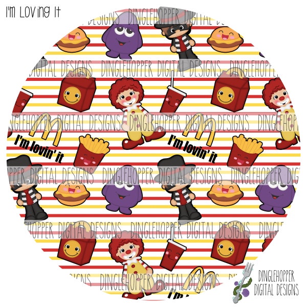 Fast Food Pattern, Fast Food Seamless, Fast Food Digital print, Fast Food Fabric, diy fabric, print your own fabric, custom fabric