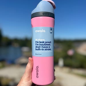 Custom Engraved Owala Bottle-Pink Skies Owala-24oz Owala-Engraved Owala-Custom Owala-Personalized Owala-Engraved Tumbler-Custom Tumbler