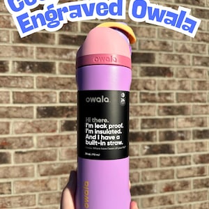 Botella Owala grabada personalizada - Rapunzel Owala - Owala de 24 oz - Owala grabado - Owala personalizado - Owala personalizado - Vaso grabado - Vaso personalizado