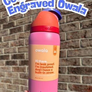 Custom Engraved Owala Bottle-Fruit Punch Owala-32oz Owala-Engraved Owala-Custom Owala-Personalized Owala-Engraved Tumbler-Custom Tumbler