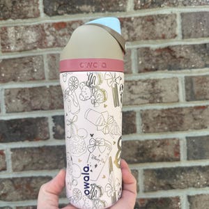 16 oz Custom Engraved Owala - Coquette Park Snacks Design - Personalized Stainless Steel Drinkware