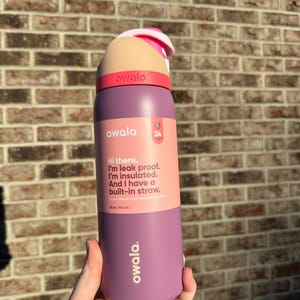Custom Engraved Owala Bottle-Smell the Roses Owala-32oz Owala-Engraved Owala-Custom Owala-Personalized Owala-Engraved Tumbler-Custom Tumbler