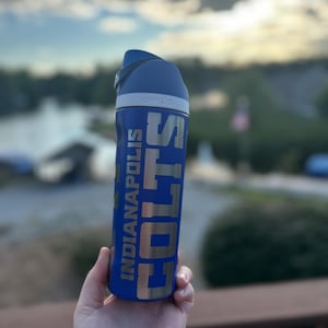 Custom Engraved NFL Owala Bottle-Colts Owala-19oz Owala-Engraved Owala-Custom Owala-Personalized Owala-Engraved Tumbler-Custom Tumbler