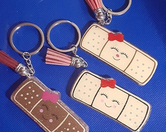 Adorable Bandaid Keychain art