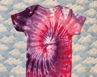 Cute & Colorful!  Tie-Dye Baby Onesie 100% Cotton Handmade ~ Perfect Shower Gift!