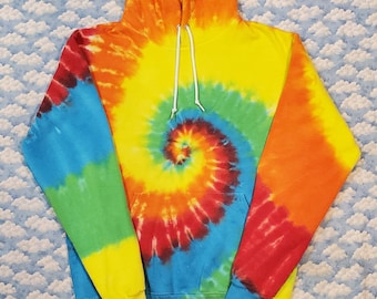 Super Comfy & Colorful Tie-Dye Pullover Hoodie Sweatshirt Gift Quality