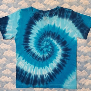 Bright & Cheerful!  Tie-Dye Kids Short Sleeve T-Shirt 100% Cotton Handmade Gift Quality