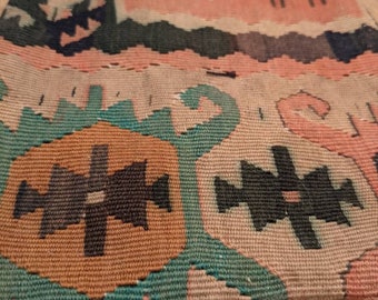 Sac à bandoulière en kilim d’Anatolie