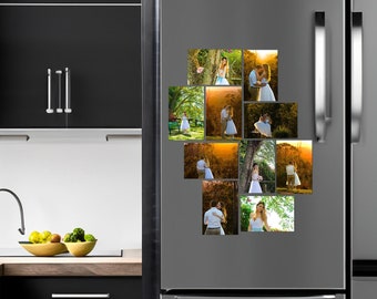 Printed Metal Photo Magnet: Strong Fridge Magnet (10.5x7cm)