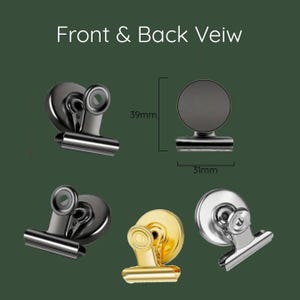 Metal Heavy Duty Magnetic Clips - Fridge Magnets x6 image 6