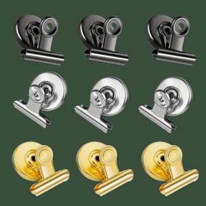 Metal Heavy Duty Magnetic Clips - Fridge Magnets x6 image 7