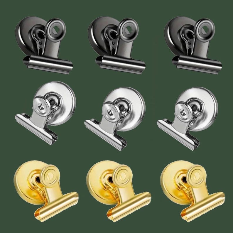 Metal Heavy Duty Magnetic Clips - Fridge Magnets x6 image 7