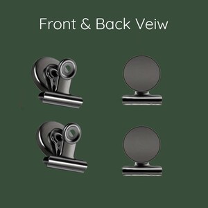 Metal Heavy Duty Magnetic Clips - Fridge Magnets x6 image 5