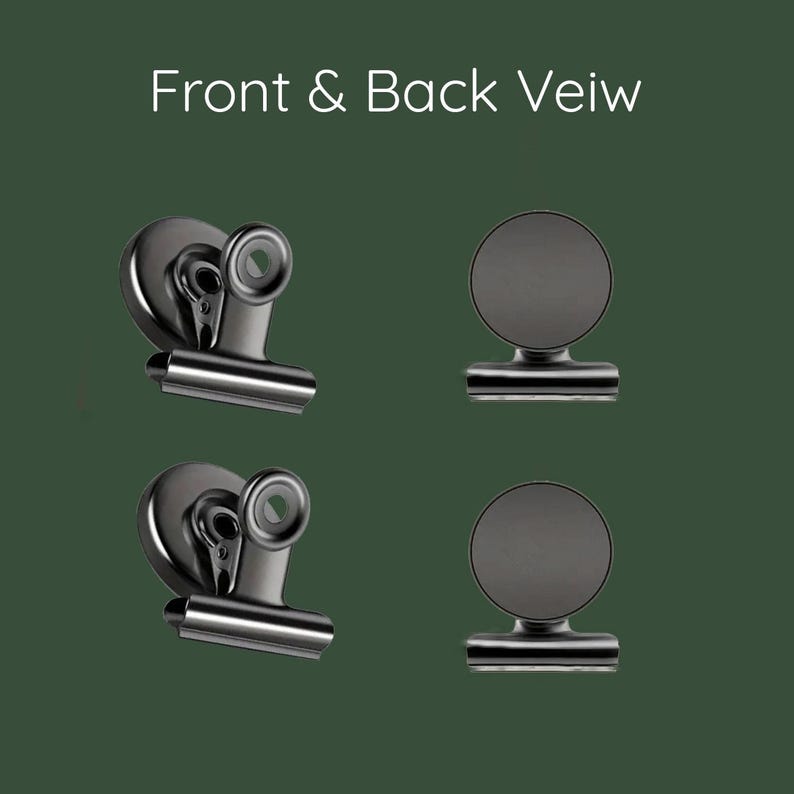 Metal Heavy Duty Magnetic Clips - Fridge Magnets x6 image 5