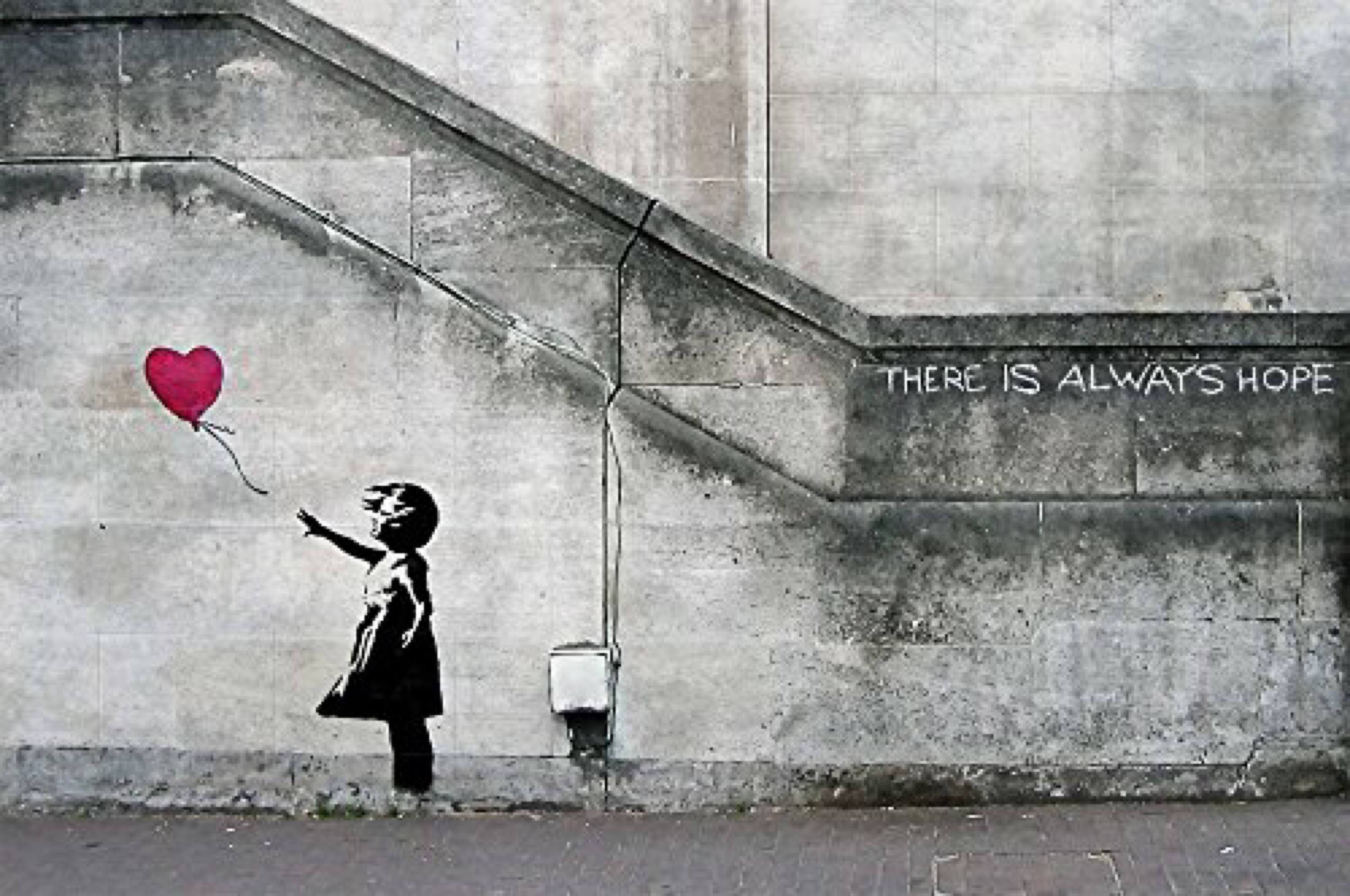 Banksy ballon Meisje muur kunst Banksy Street Art Graffiti Etsy