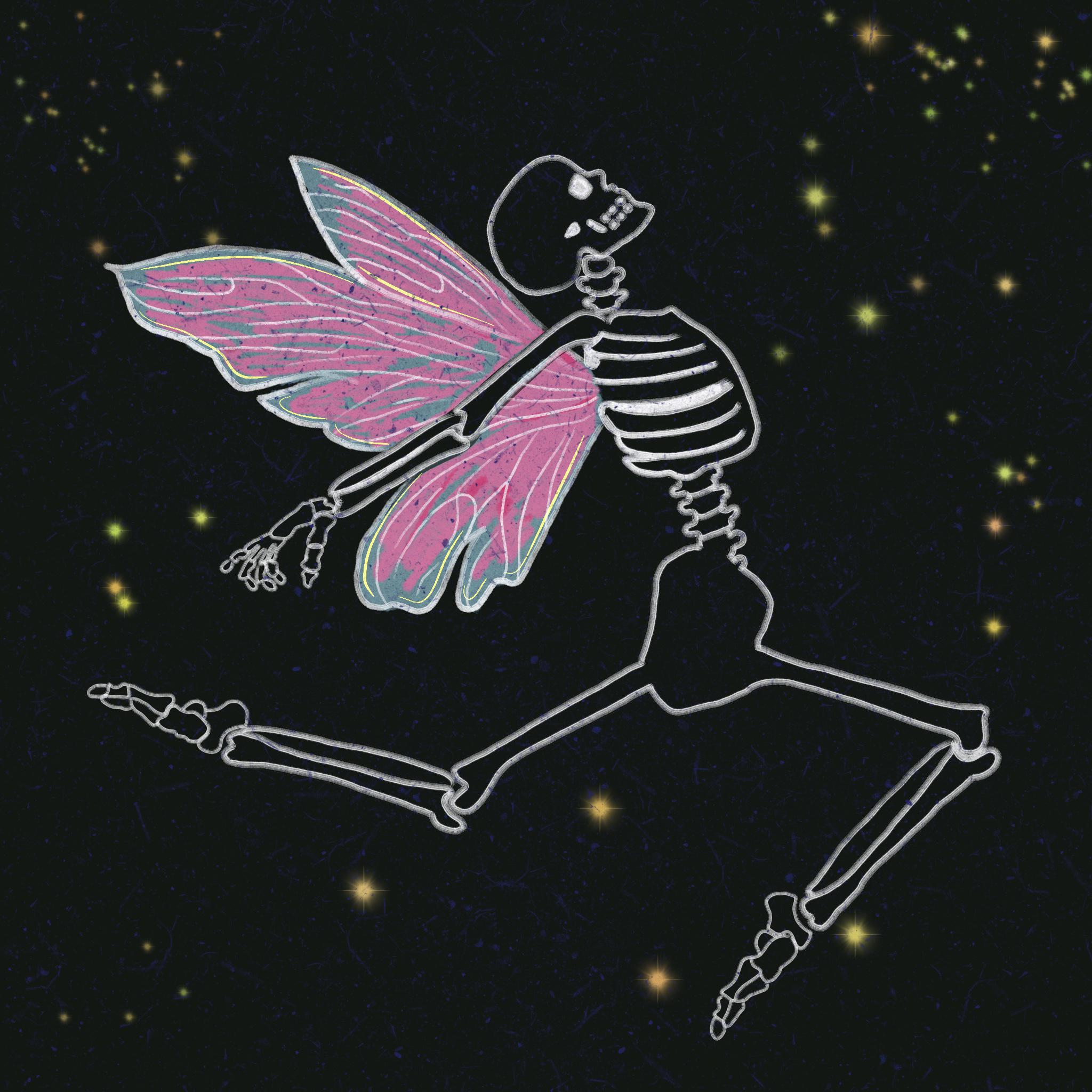 Dancing Skeleton Art - Etsy