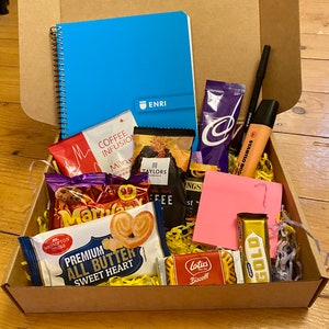 Work treats work hamper employee appreciation gift welcome to the team employee working from home virtual coffee virtual meeting box new job