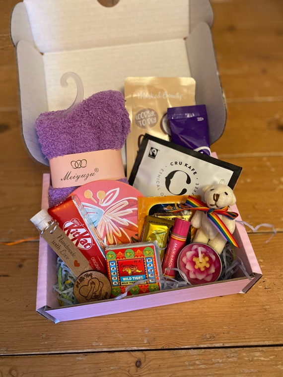 Get Well Wishes Gift Box- get well soon basket - get well soon