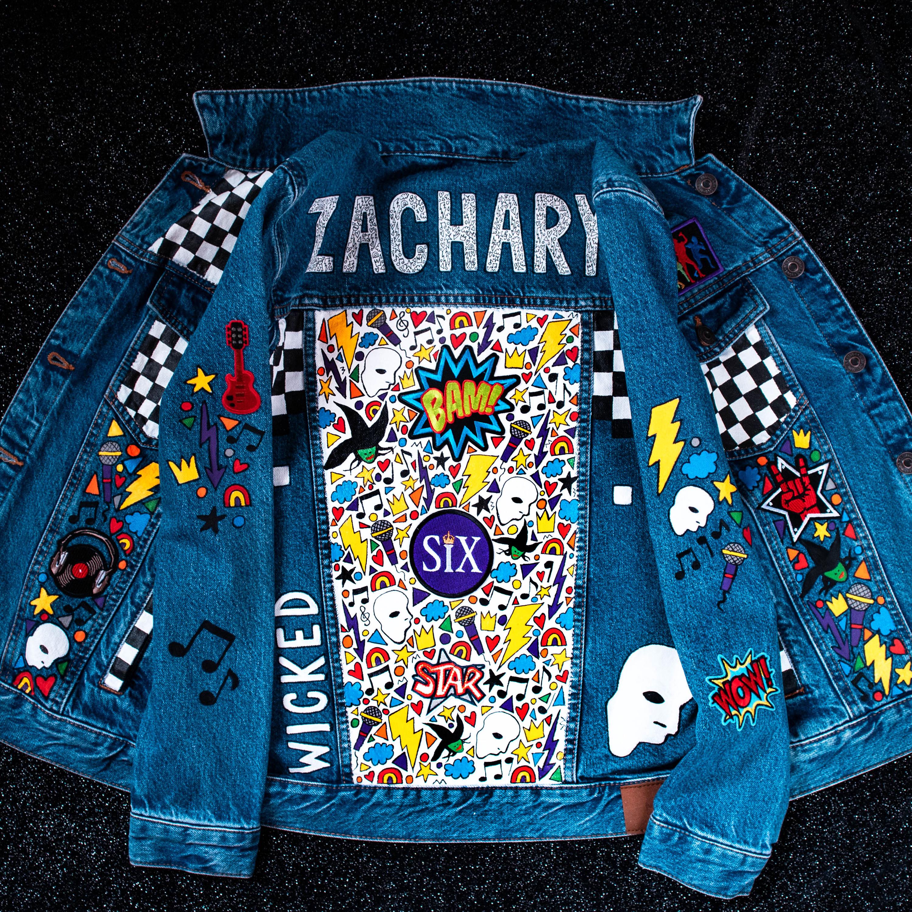 BOYS DENIM JACKET Hand Painted Personalised, Custom