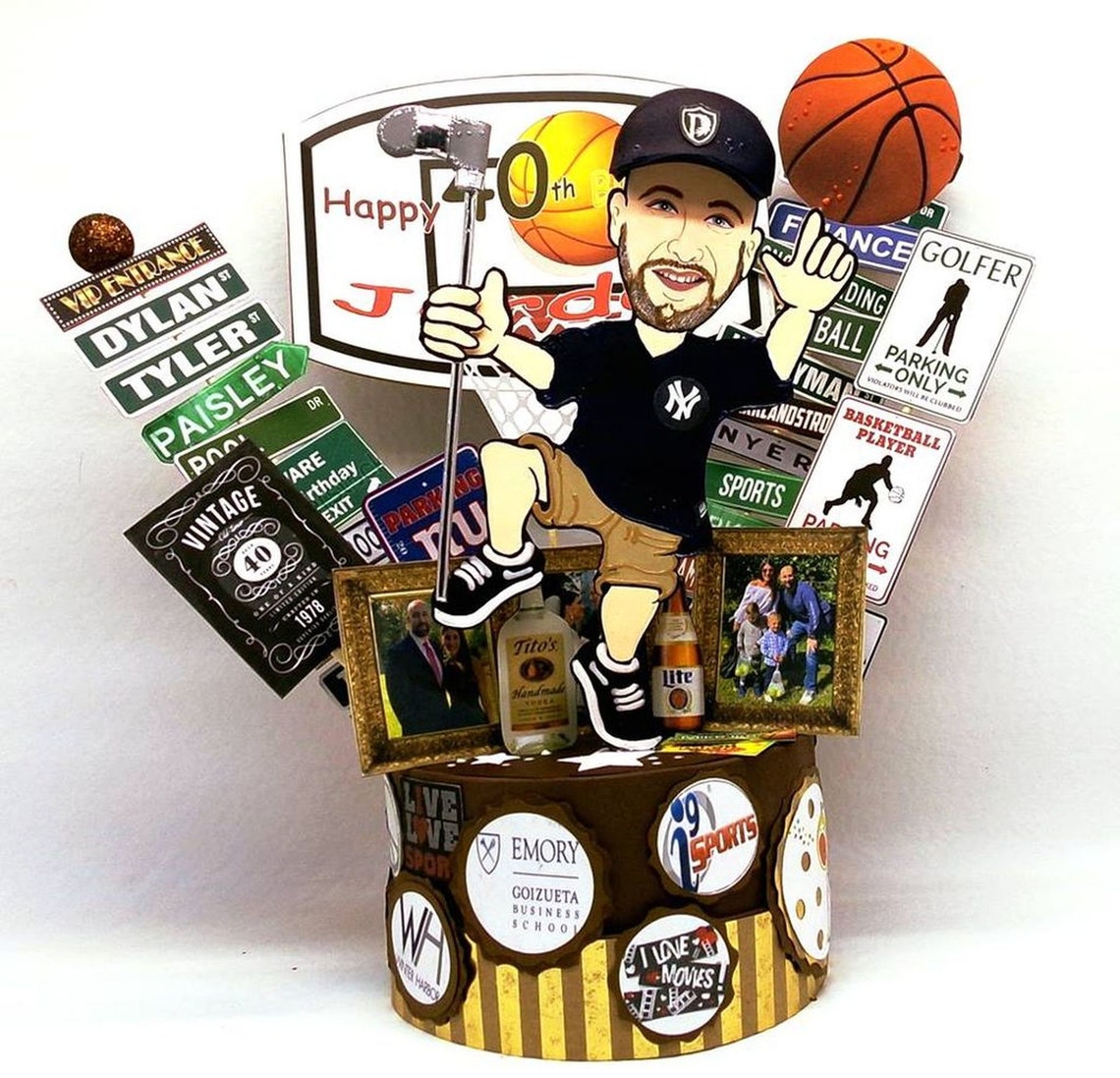 Cadeau de sport pour des hommes topper personnalisé de Etsy