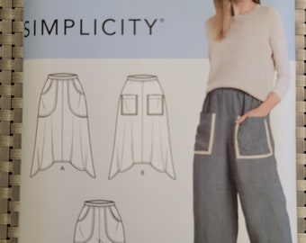 Patrón de costura Simplicity S9110 - Falda y pantalones de mujer