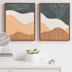 Minimalist Wall Art, Wall Decor Bedroom, Boho Wall Decor, Modern Home Decor, Abstract Bedroom Print,  Printable Abstract Set, Boho Prints